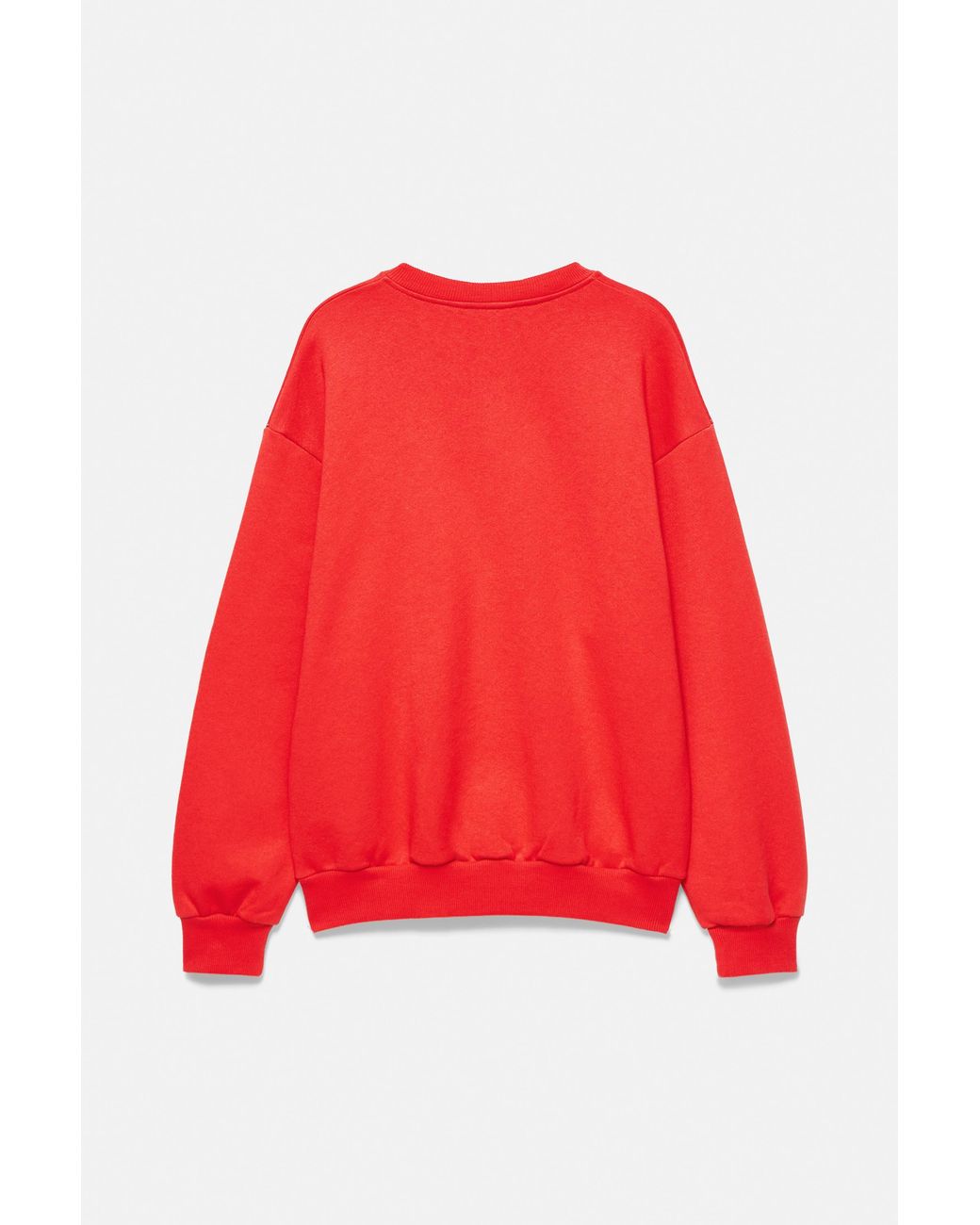 Sweat À Col Henley Et Boutons Pull&Bear en coloris Red