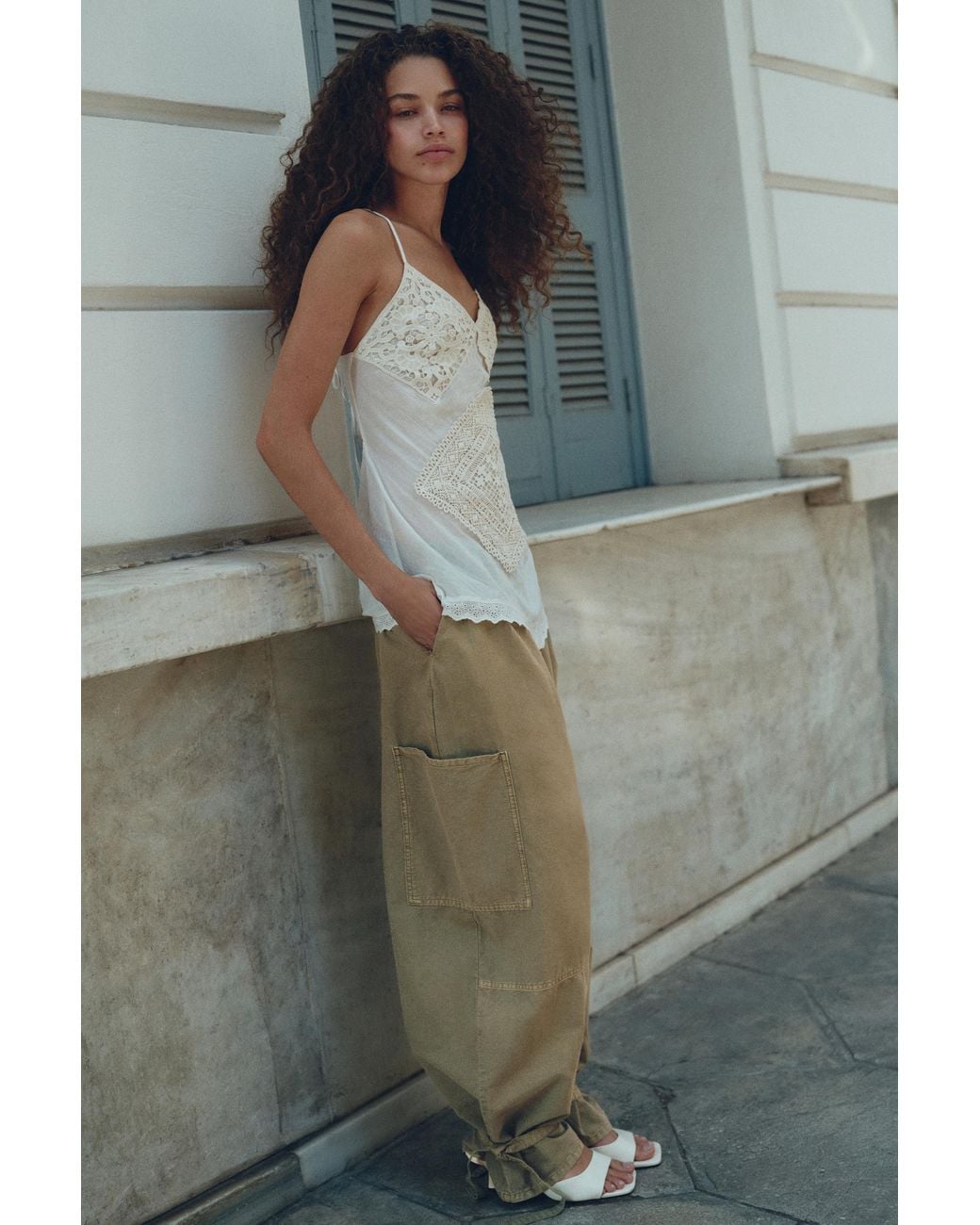 Pull&Bear Utility Barrel Broek in het Gray