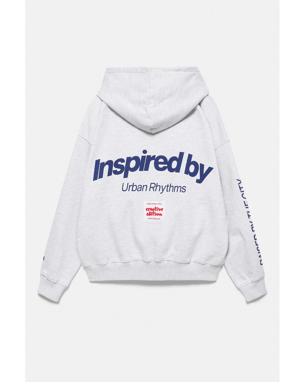 Sweat À Capuche Graphique En Daim Pull&Bear en coloris Gray