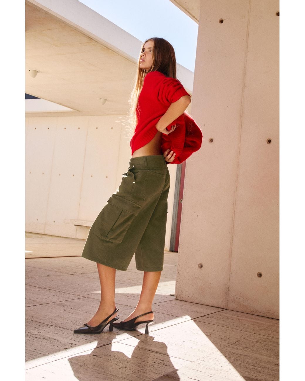 Chaussures À Talon À Boucle Pull&Bear en coloris Red
