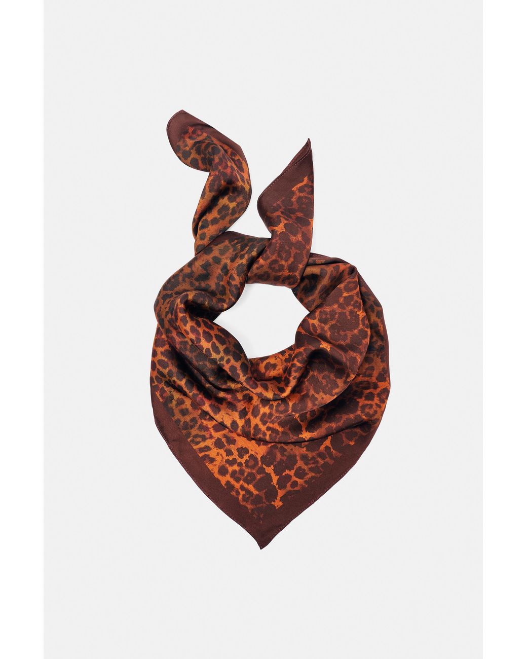Pull&Bear Brown Leopard Print Bandana