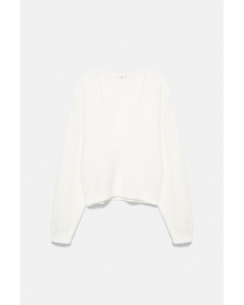 Pull&Bear Gray V-Neck Jumper