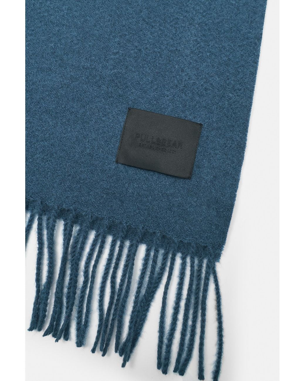 Pull&Bear Basisschal Mit Fransen in Blue für Herren