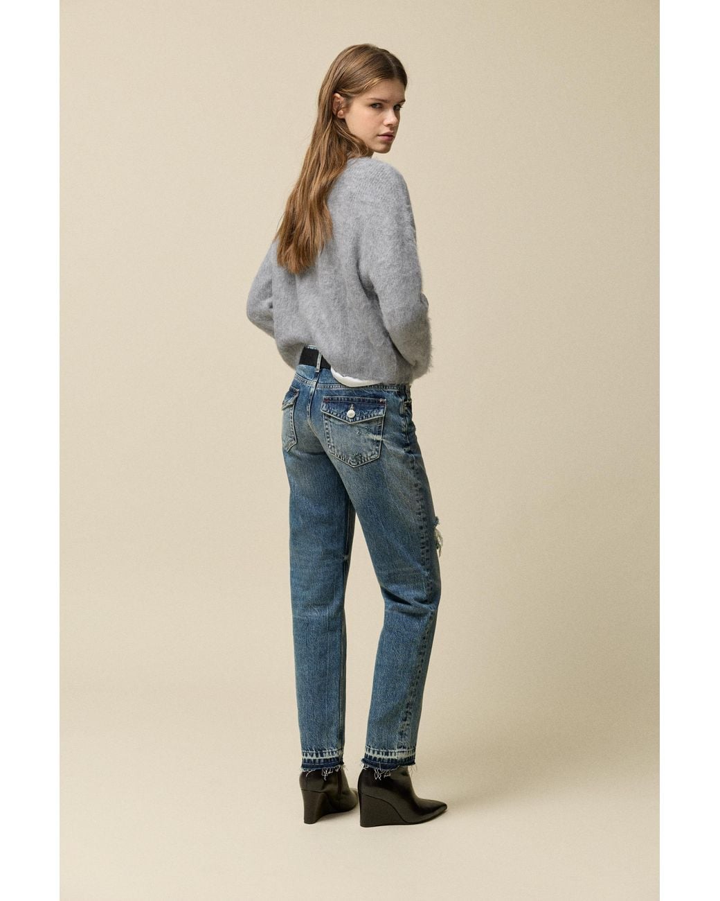 Pull&Bear Gray Soft-Touch Knit Jumper