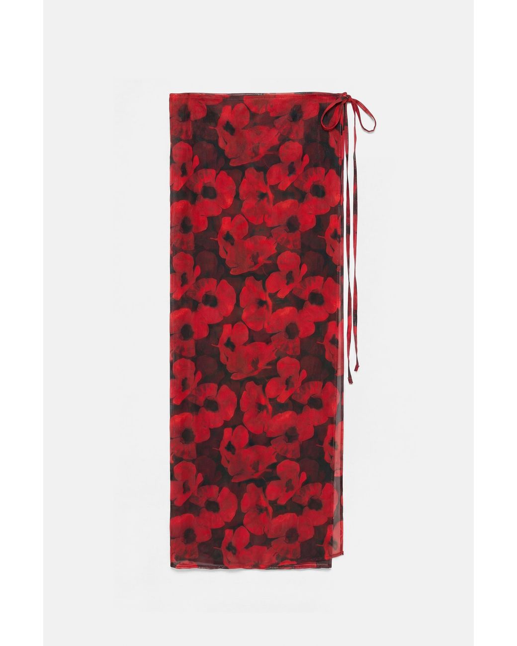 Pull&Bear Green Long Floral Sarong