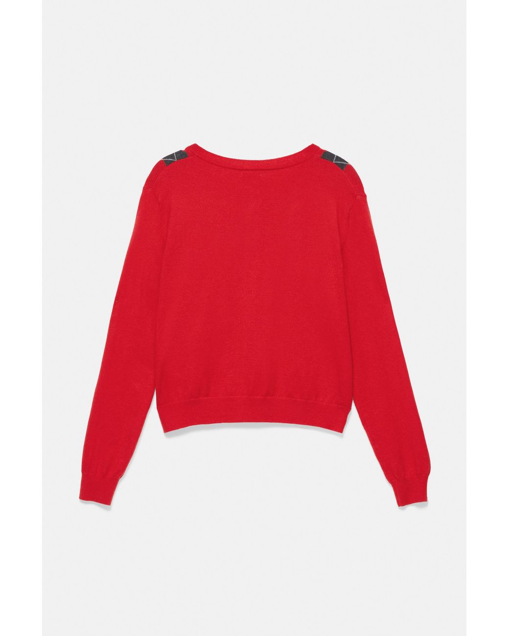 Pull&Bear Red Diamond Cardigan