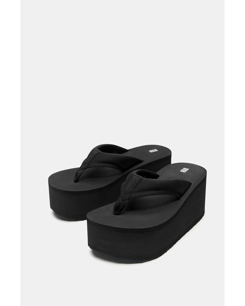 Pull&Bear Blue Chunky Wedge Sandals