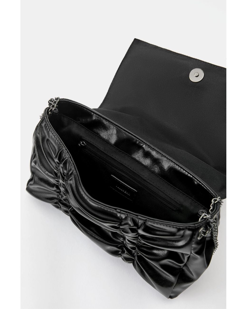Pull&Bear Black Gathered Bag