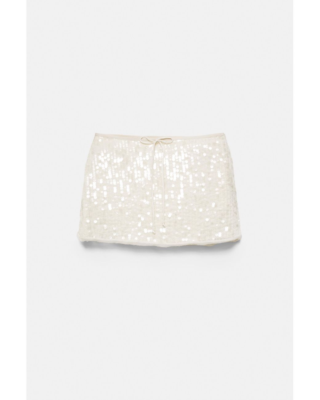 Pull&Bear Blue Sequin Mini Skirt