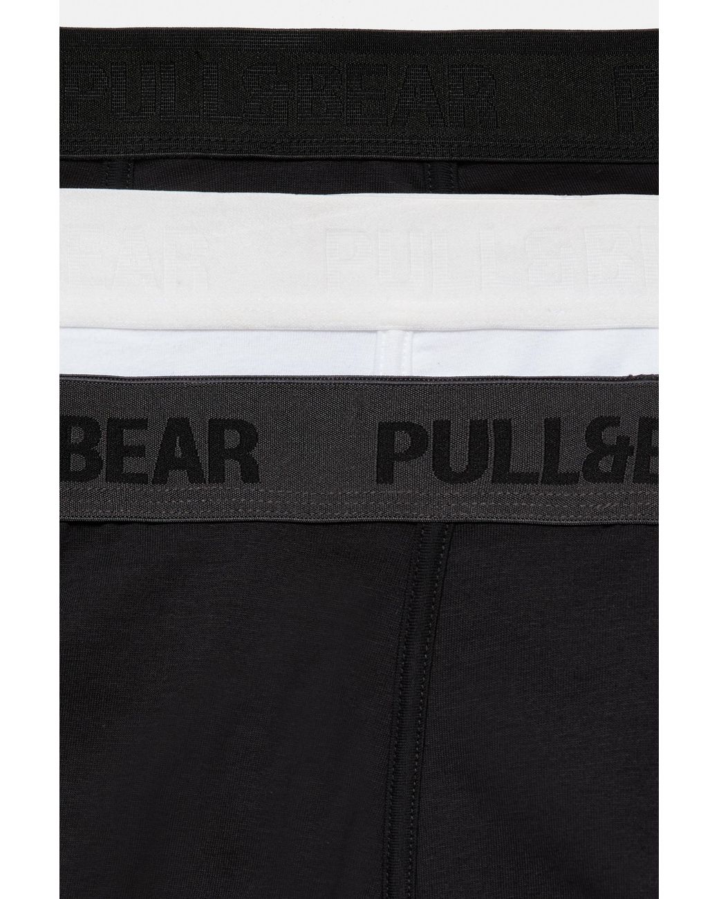 Pull&Bear Black Pack Of 3 Boxers for men