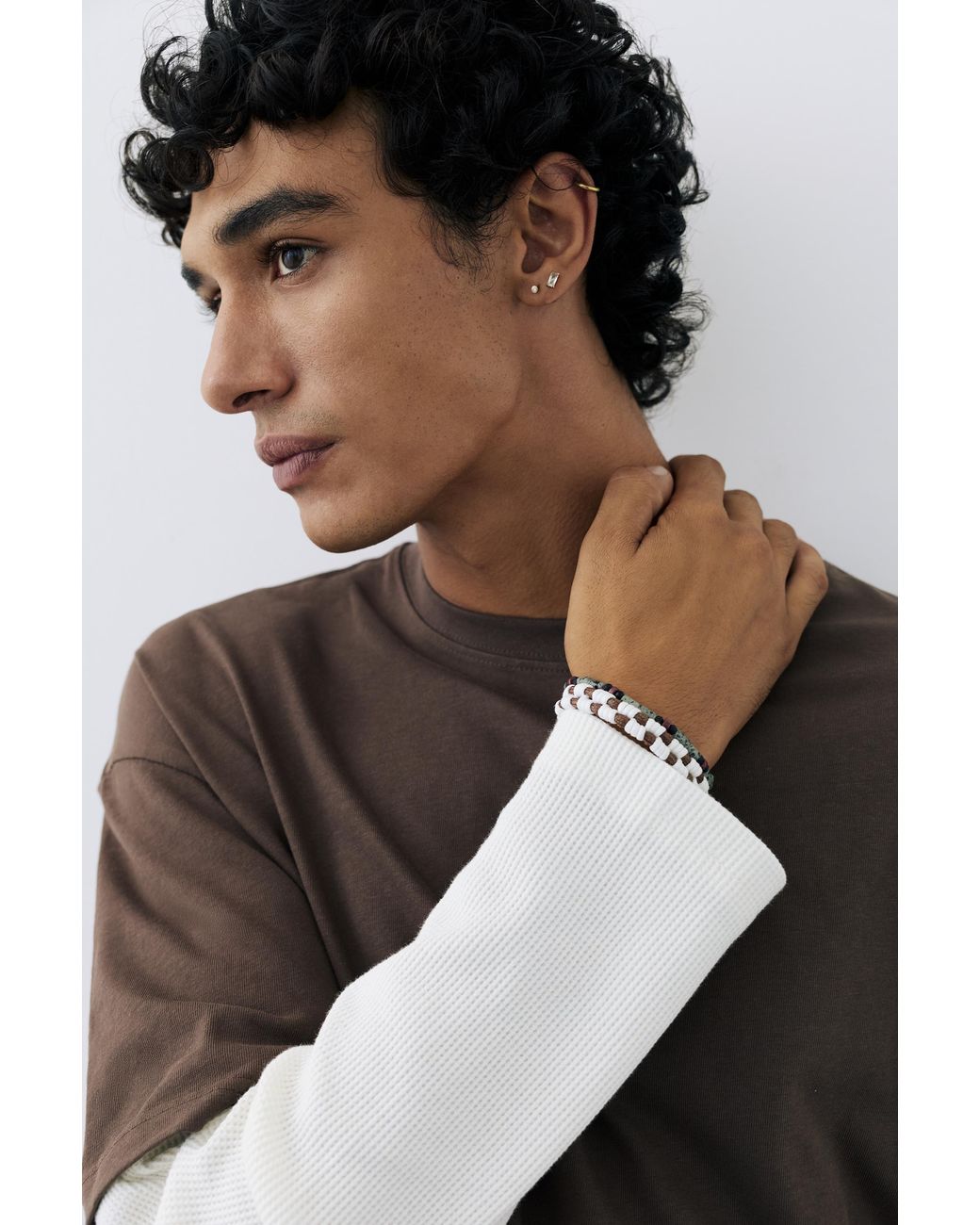 Pull&Bear Multicolor Pack Of 2 Bracelets for men