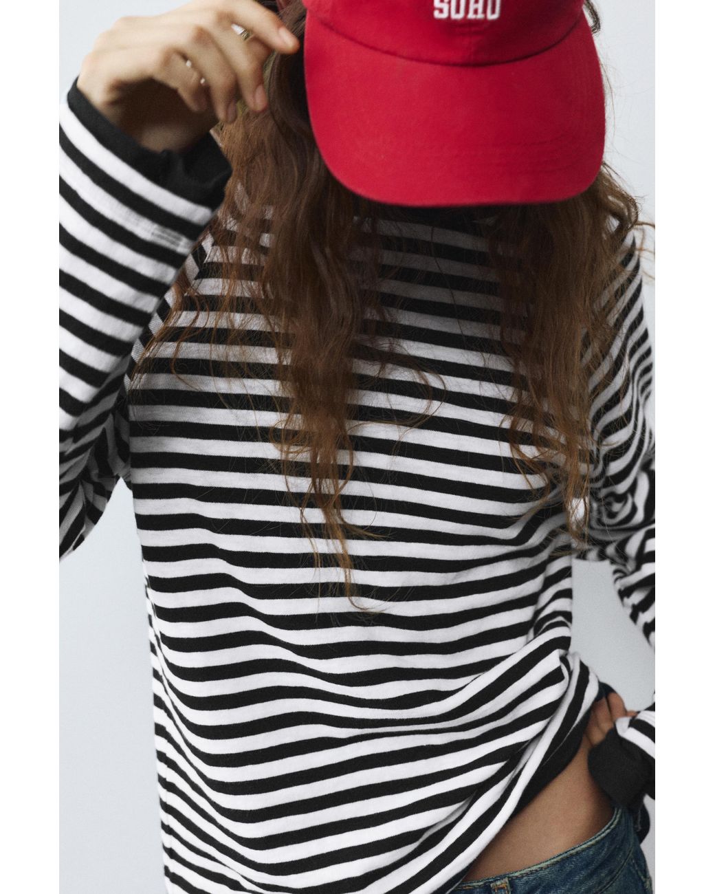 Pull&Bear Multicolor Long Sleeve Raglan T-Shirt