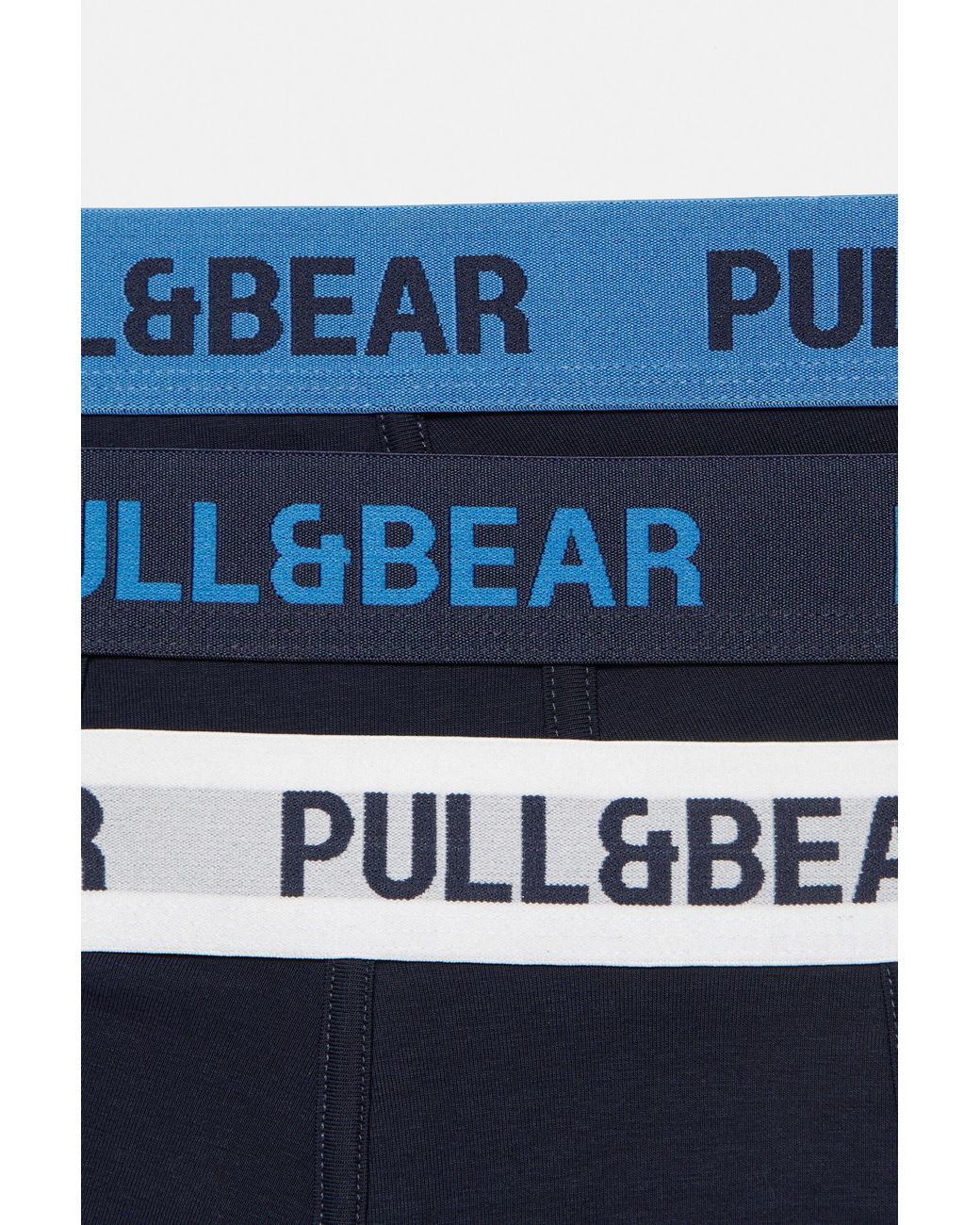 Pull&Bear Blue Pack Of 3 Boxers for men