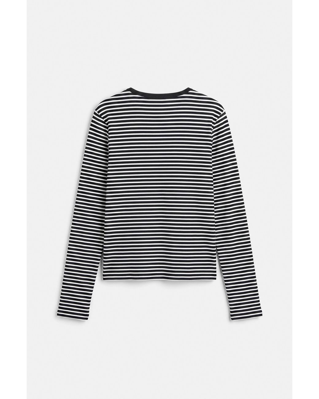 Pull&Bear Blue Fitted Long Sleeve T-Shirt