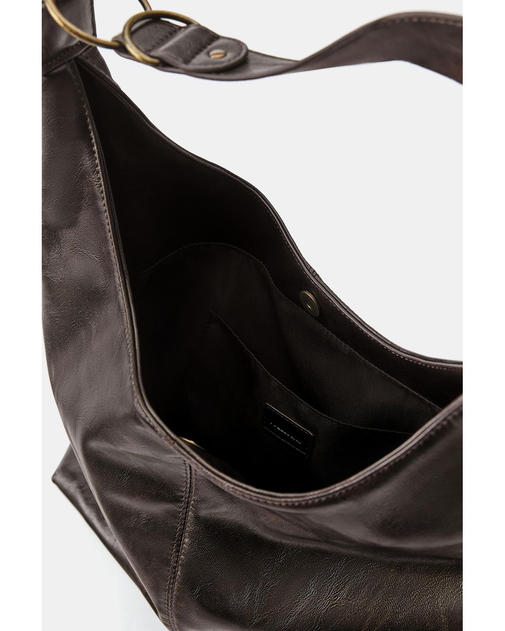 Pull&Bear Black Distressed Shopper Bag