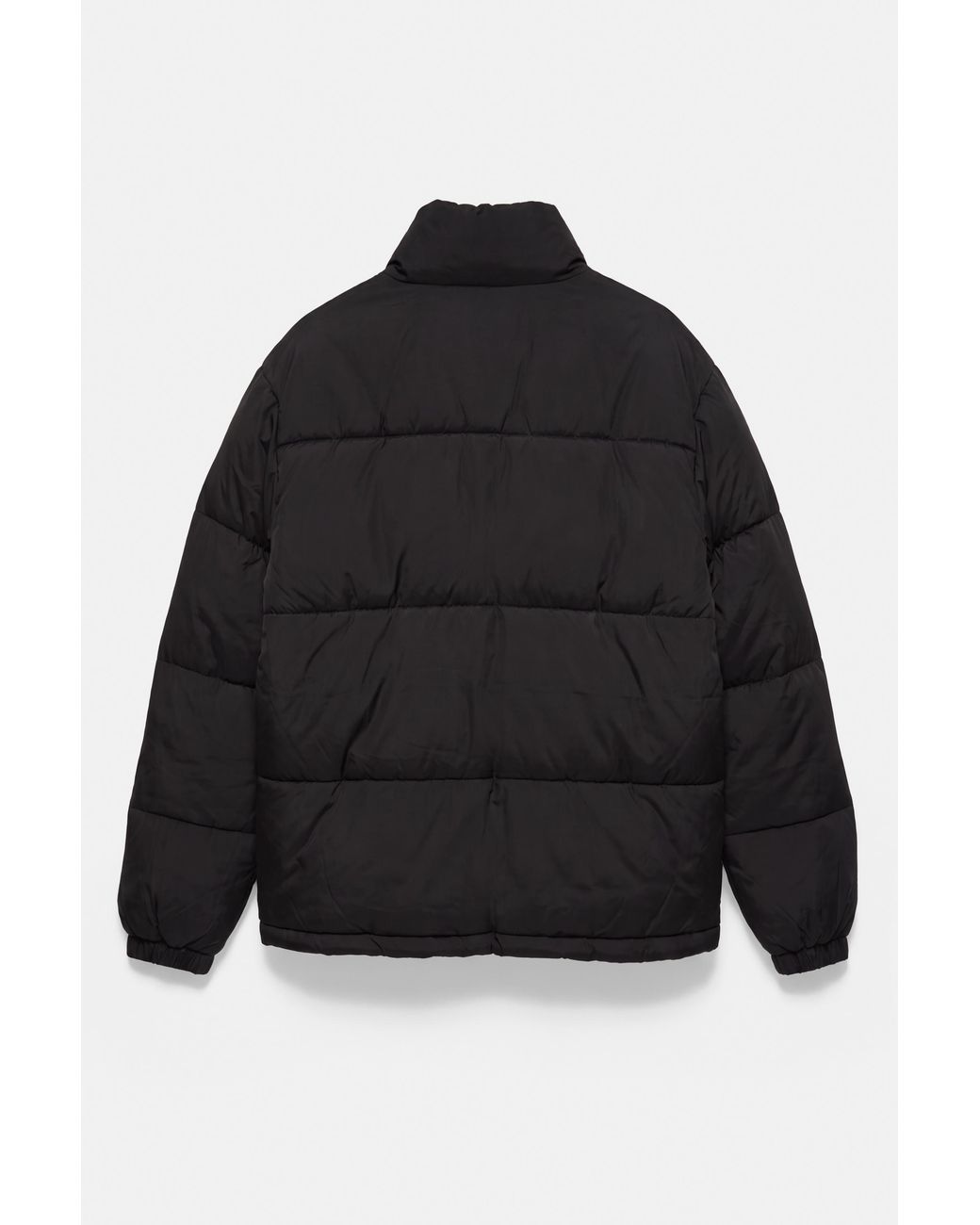 Giubbotto Imbottito Collo Alto di Pull&Bear in Black da Uomo