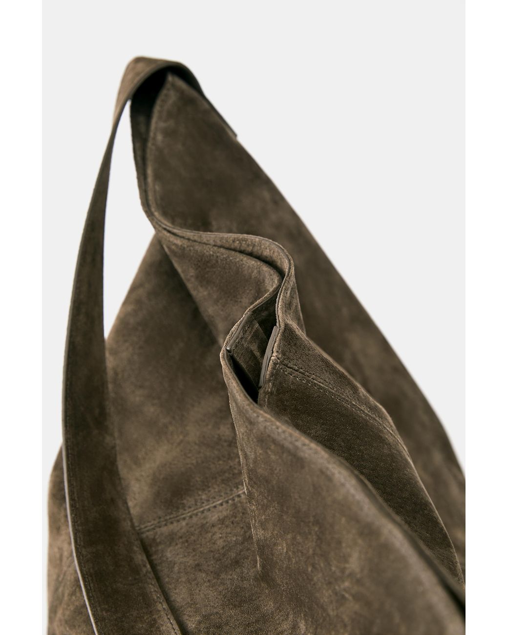 Pull&Bear Gray Leather Shopper Bag for men