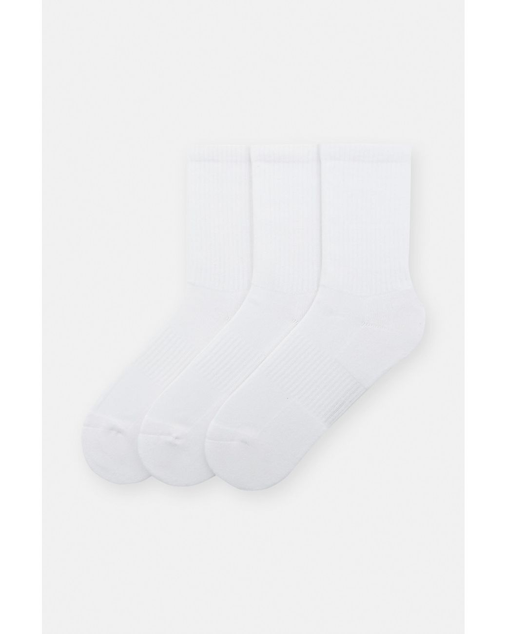 Pull&Bear White Pack Of 3 Pairs Of Socks for men
