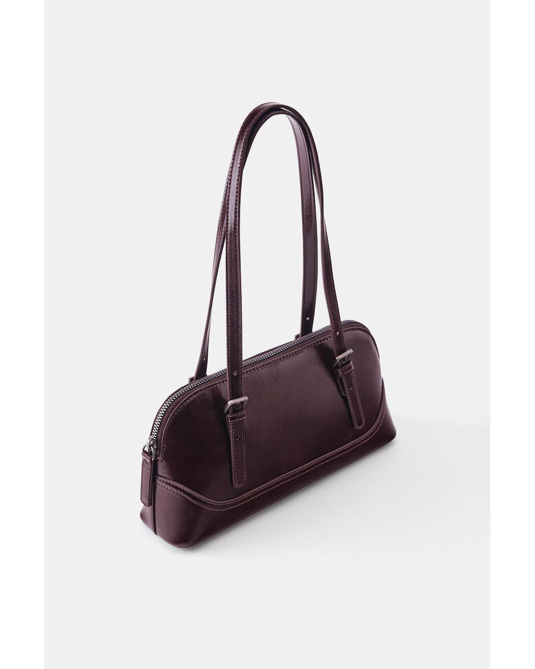 Pull&Bear White Bowling Shoulder Bag