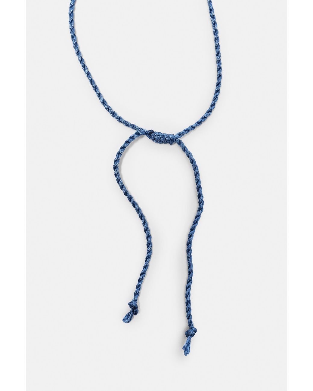 Pull&Bear Blue Mother-Of-Pearl-Effect Multi-Strand Necklace