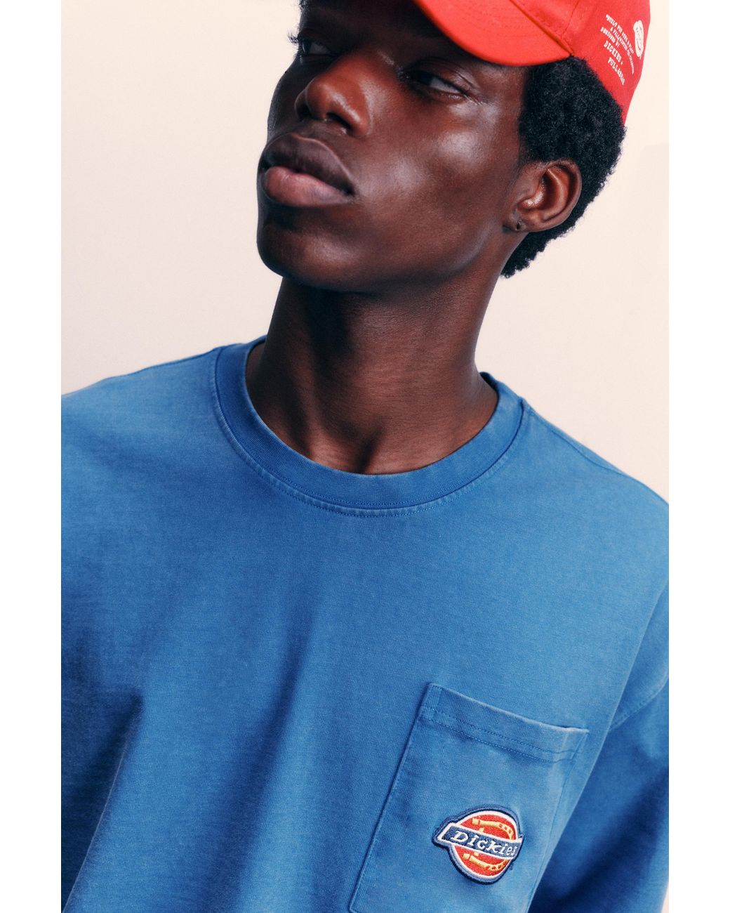 T-Shirt Boxy Dickies Pull&Bear pour homme en coloris Blue