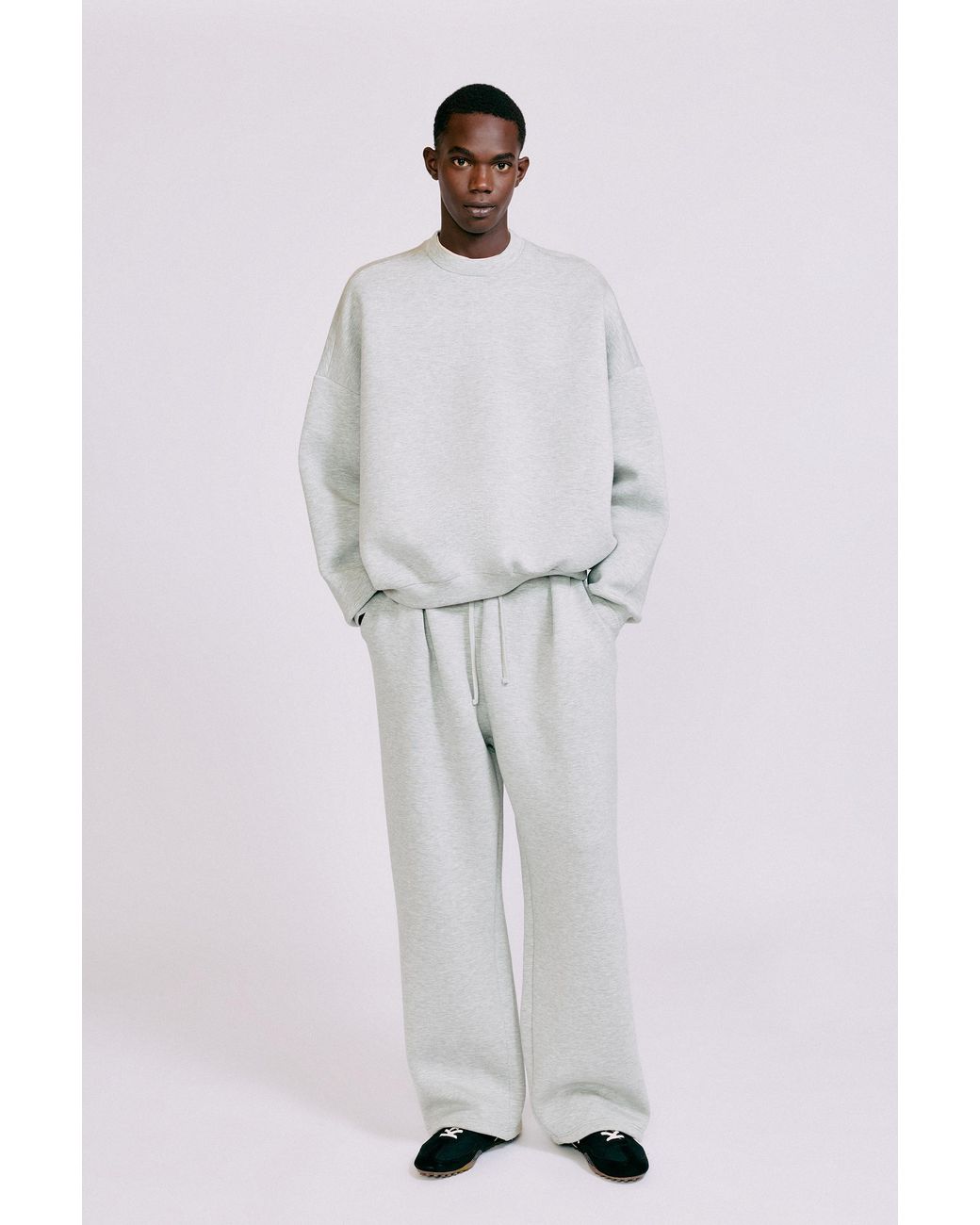 Pull&Bear Interlock Joggingbroek in het Gray voor heren