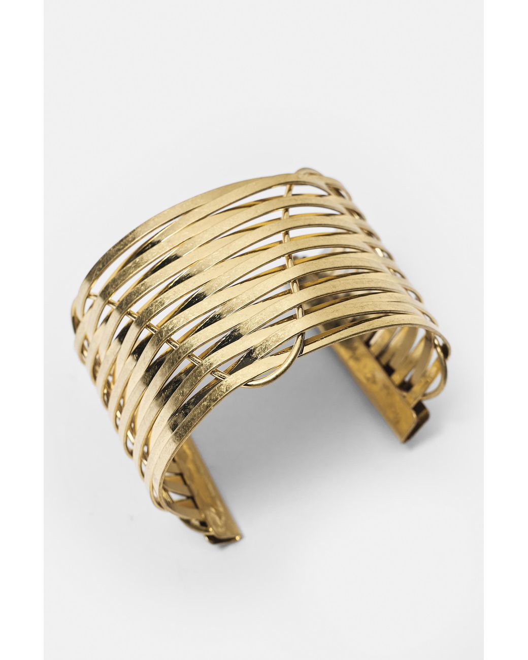Pull&Bear Metallic Bar Cuff Bracelet
