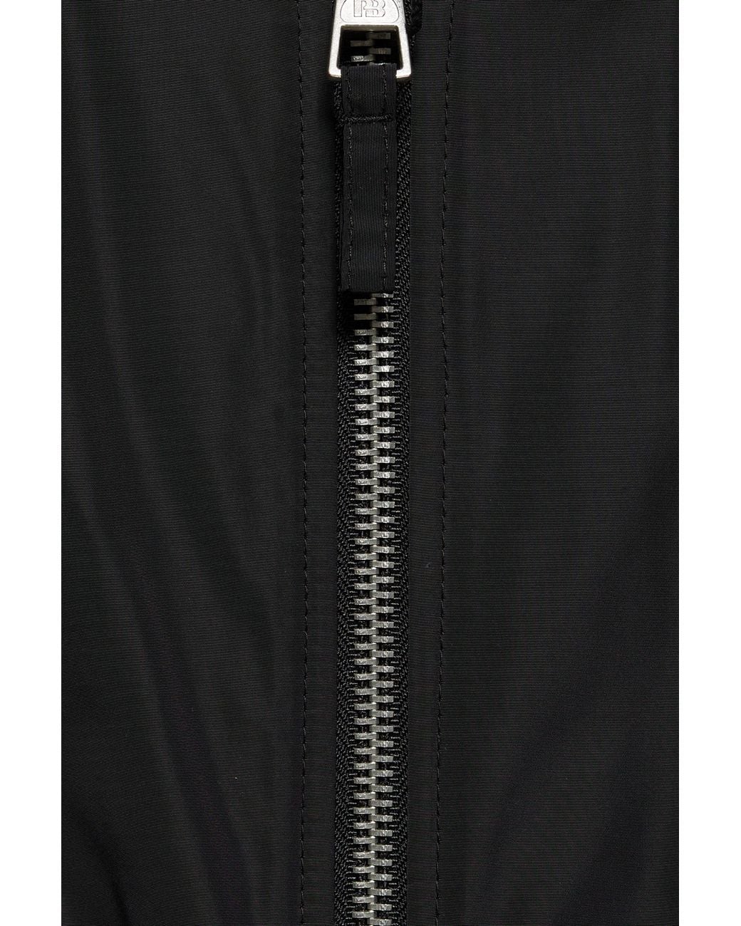 Pull&Bear Black Padded Bomber Jacket for men