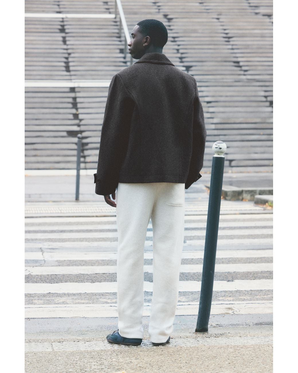 Pull&Bear Gray Graphic Jogger Trousers for men