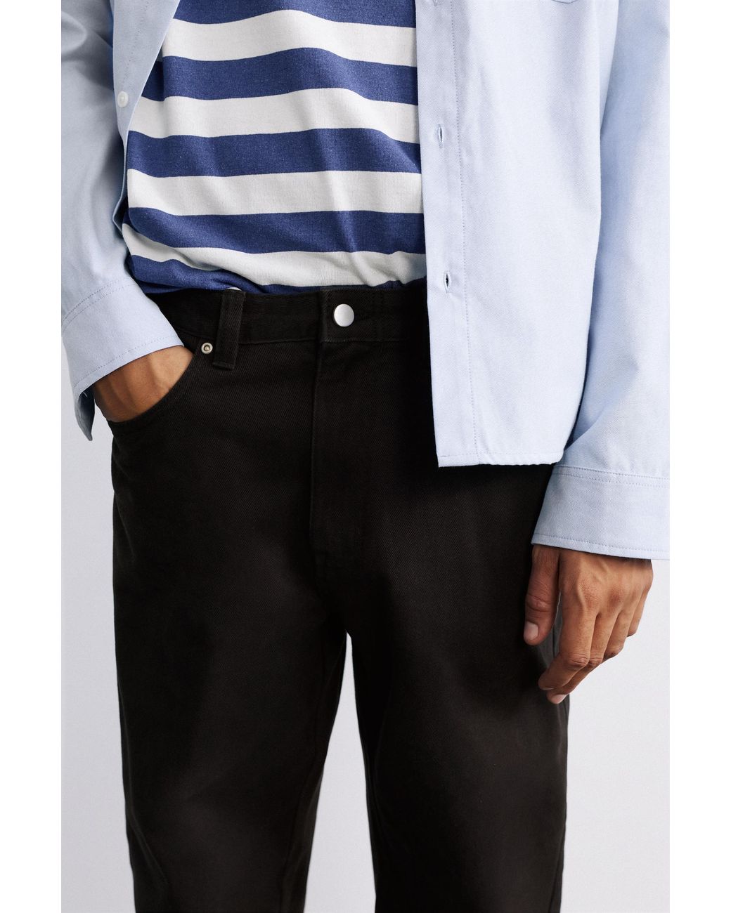 Pull&Bear White Straight-Leg Jeans for men