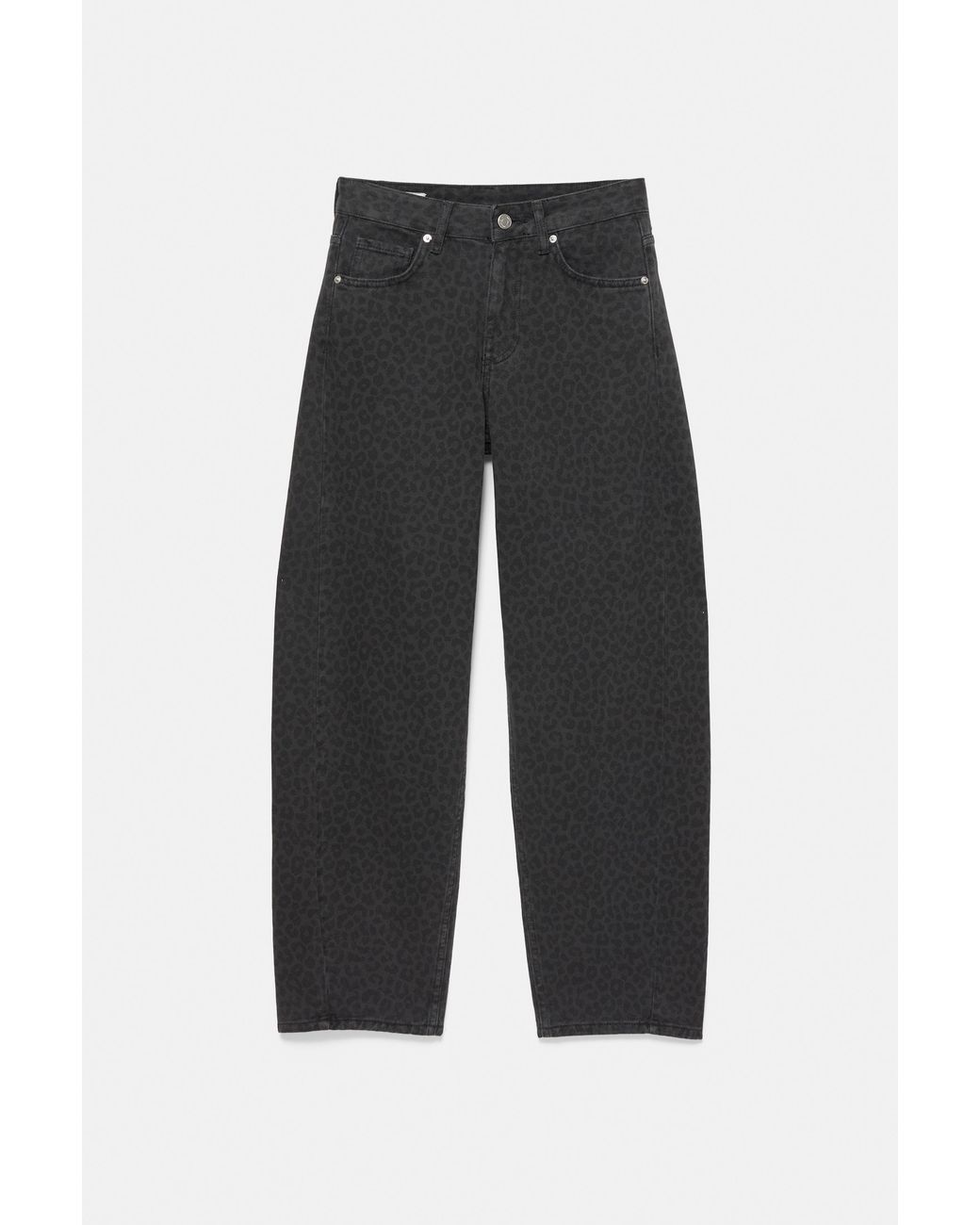 Jean Barrel Léopard Pull&Bear en coloris Gray