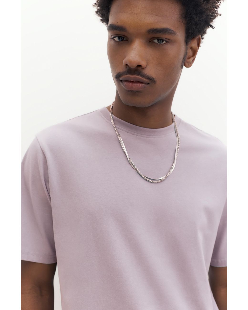 Maglietta Basic di Pull&Bear in Purple da Uomo