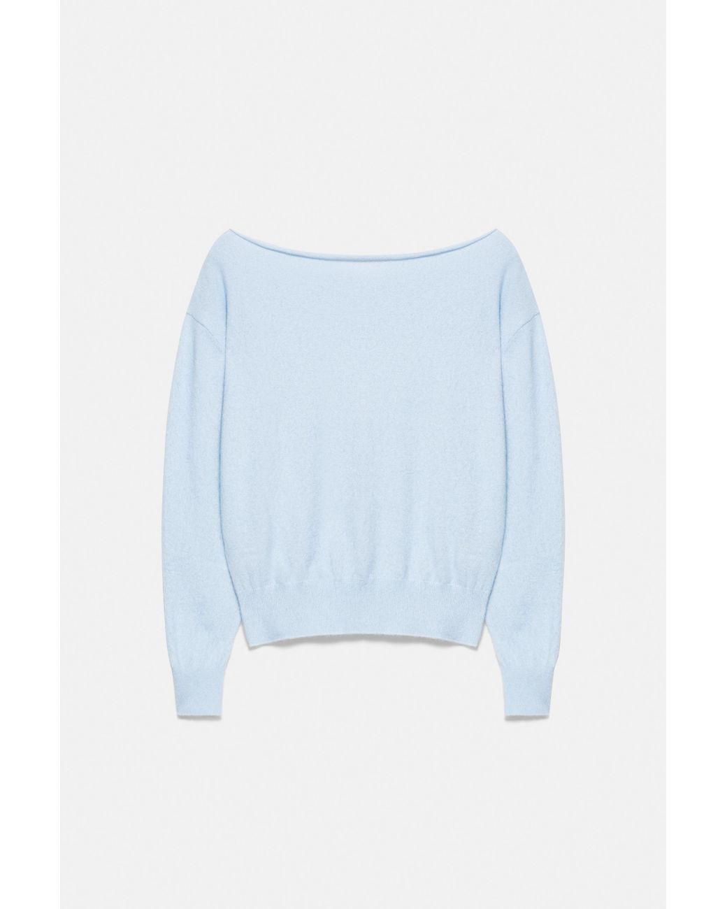Pull&Bear White Boat-Neck Jumper