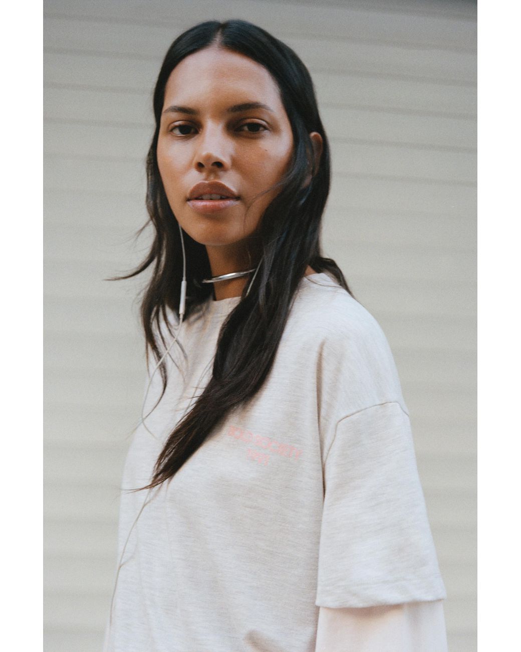 Pull&Bear Multicolor Double Sleeve T-Shirt