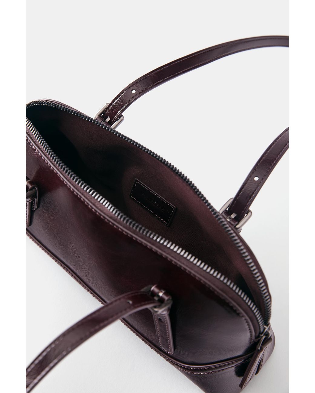 Pull&Bear White Bowling Shoulder Bag