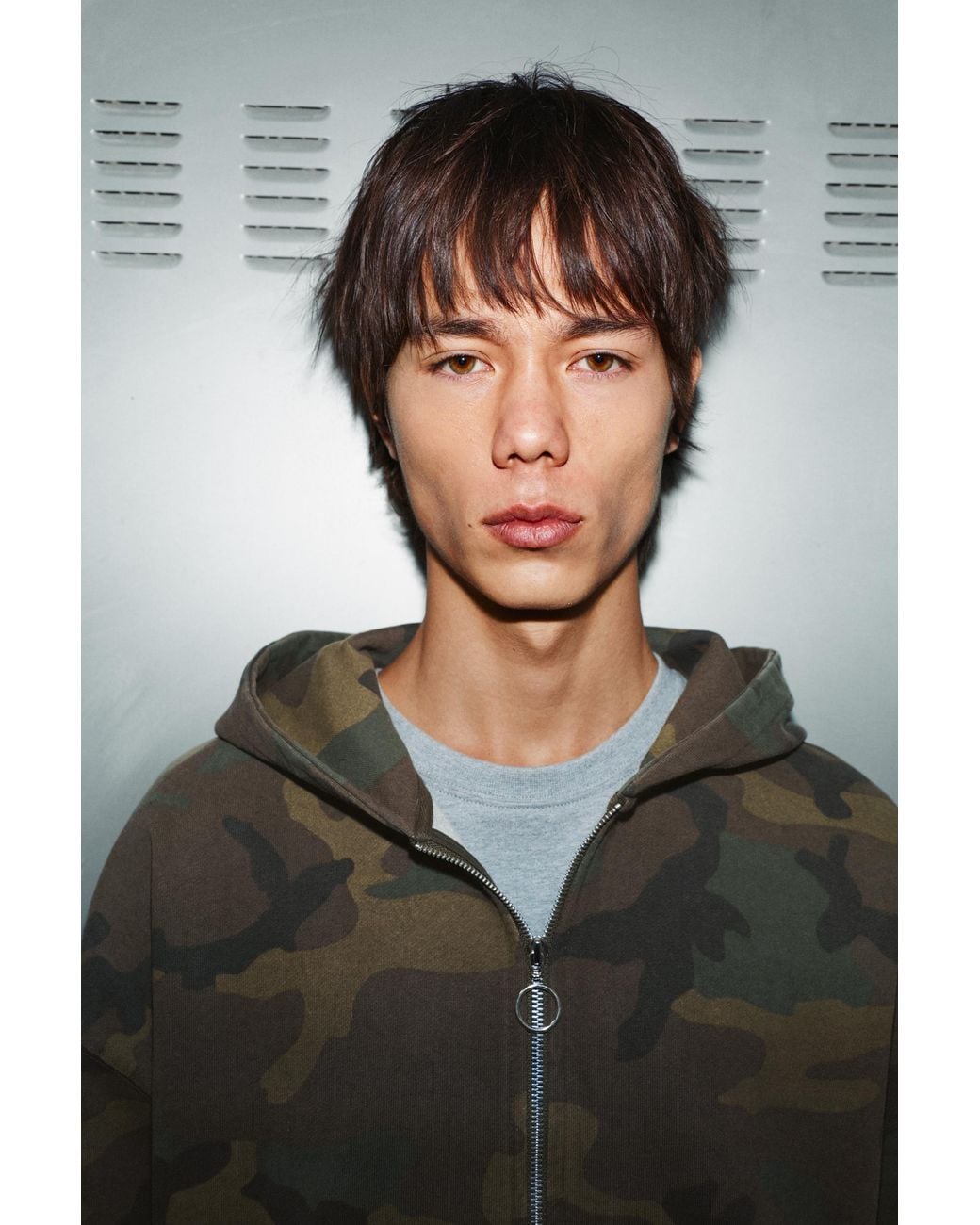 Sweat À Capuche Zippé Imprimé Pull&Bear pour homme en coloris Gray