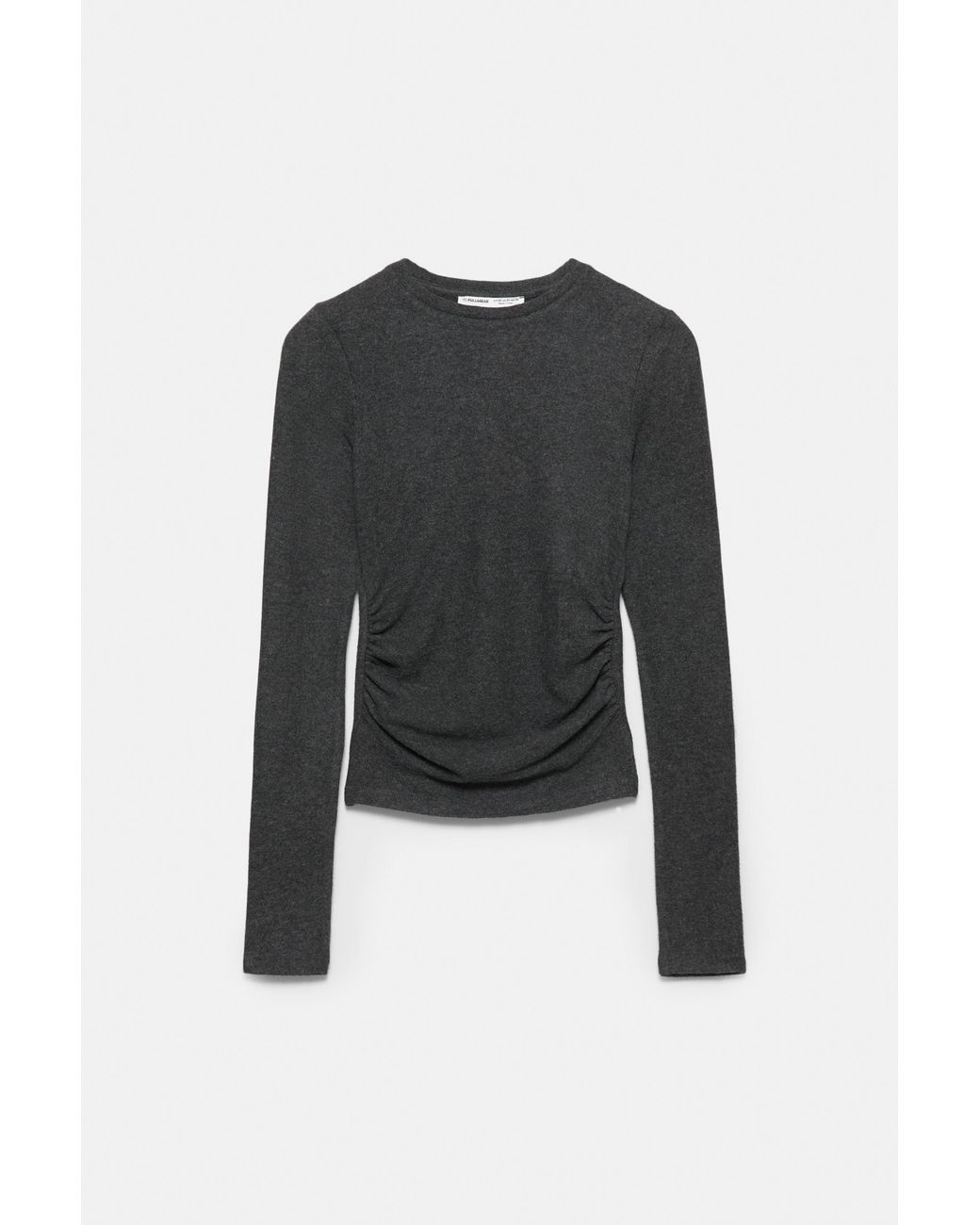 Pull&Bear Multicolor Soft-Touch Gathered T-Shirt