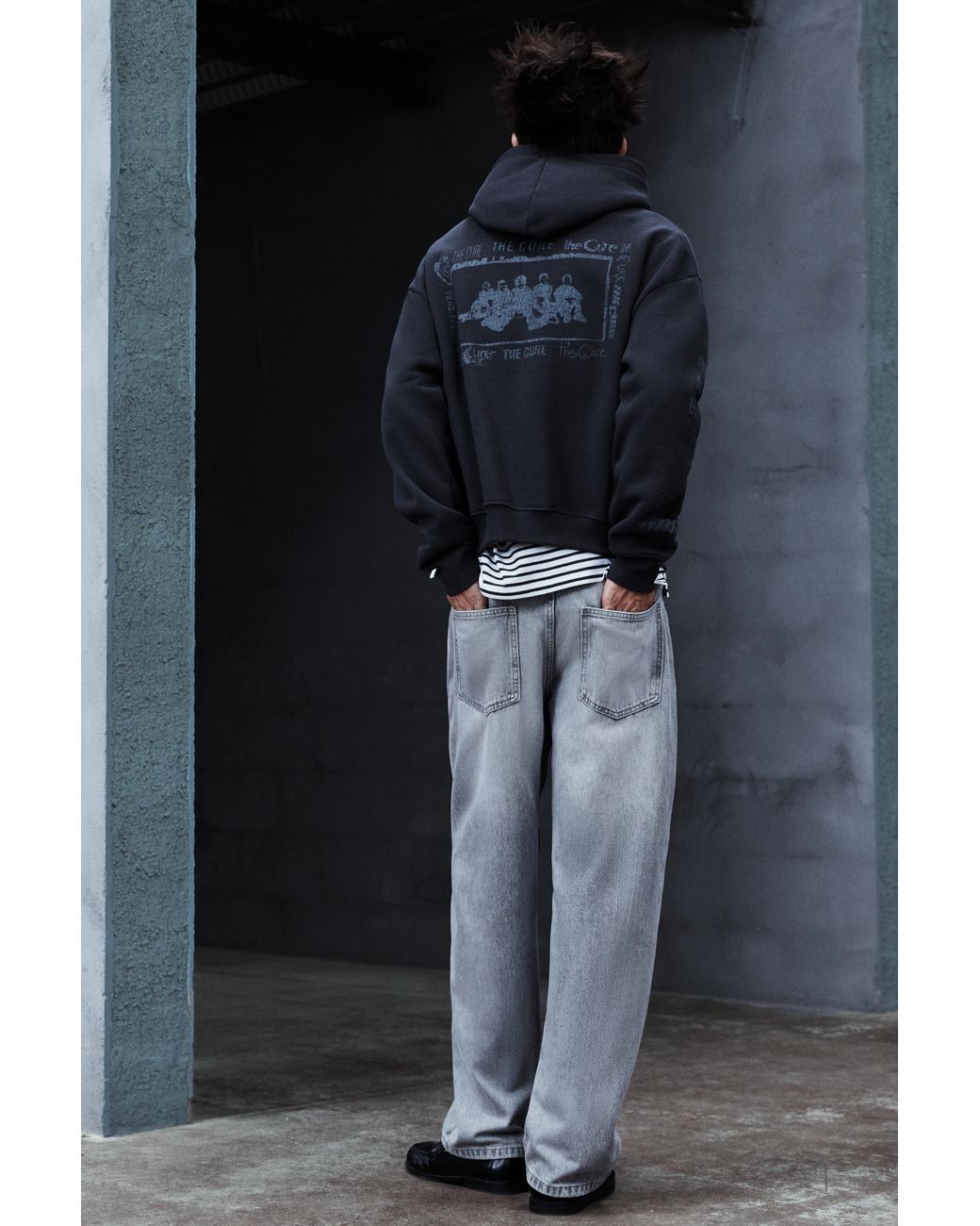 Pull&Bear Blue The Cure Sweatshirt With Hood for men