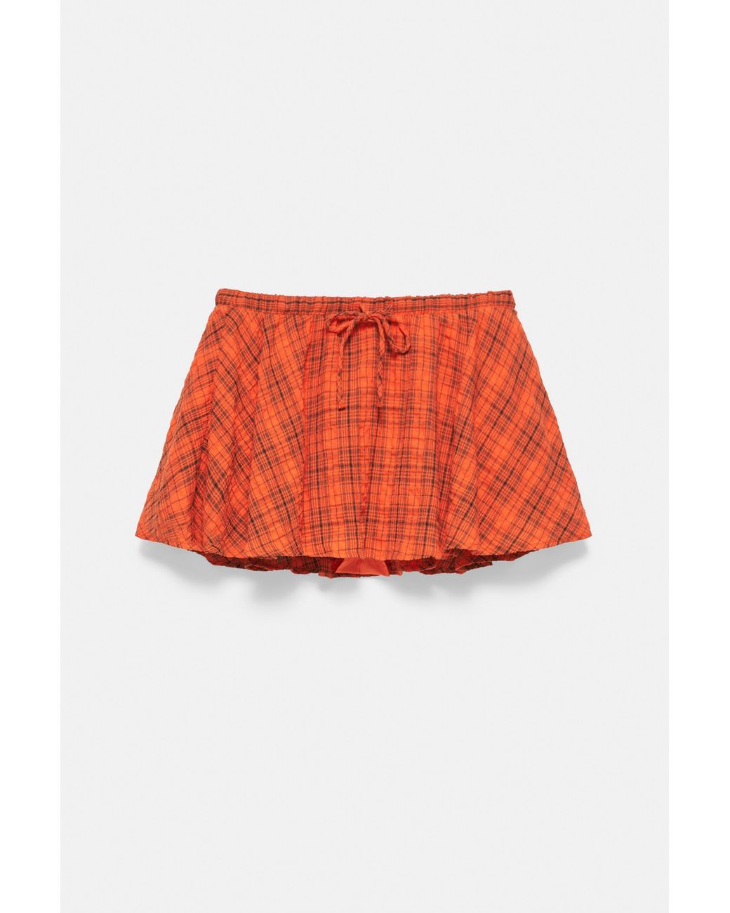 Pull&Bear Red Check Skort