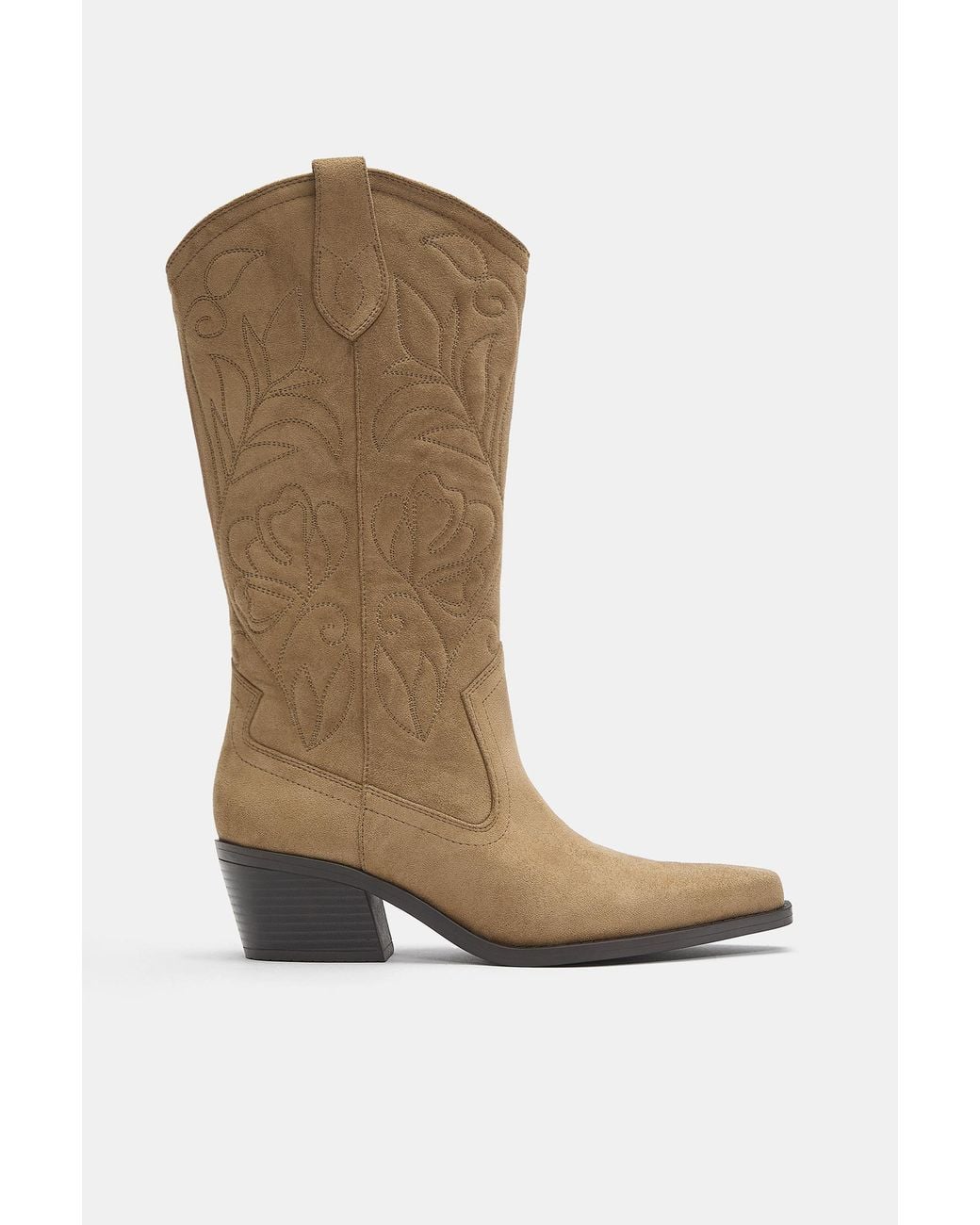 Pull&Bear Cowboylaarzen in het Brown