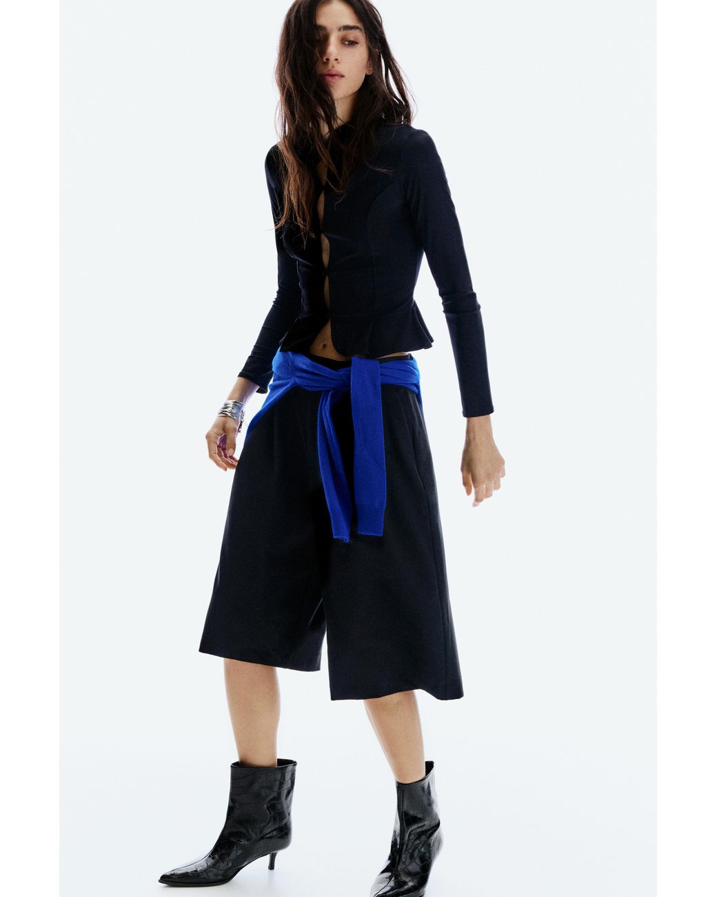 Bottines À Talon Texturées Pull&Bear en coloris Black