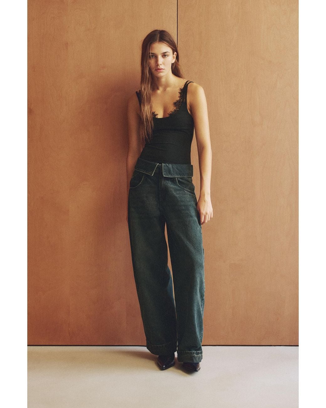 Pull&Bear Blue Strappy Lace Bodysuit