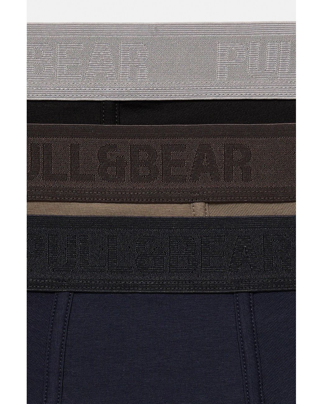 Pull&Bear Black Pack Of 3 Boxers for men