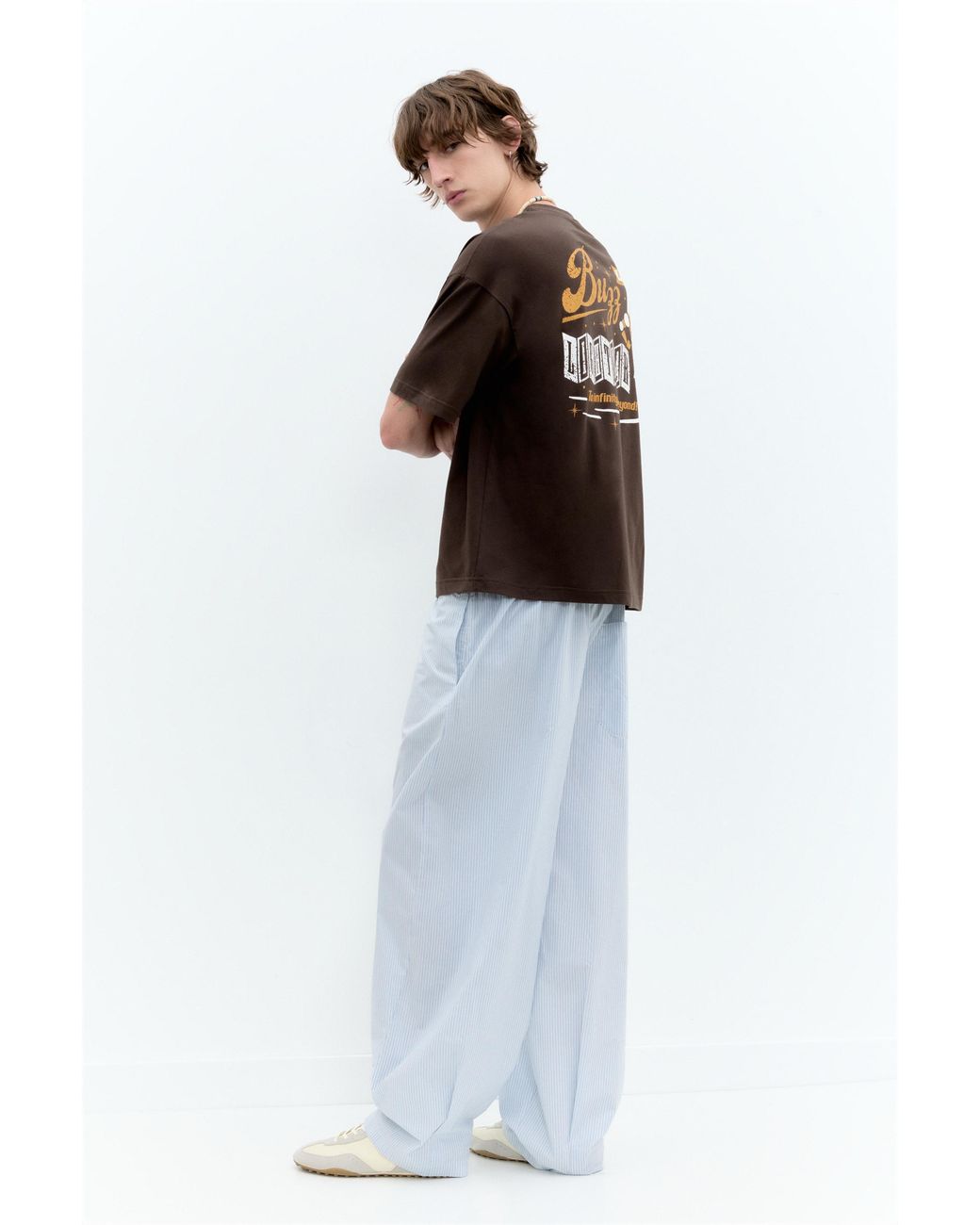 Pull&Bear Black Oversize Toy Story T-Shirt for men