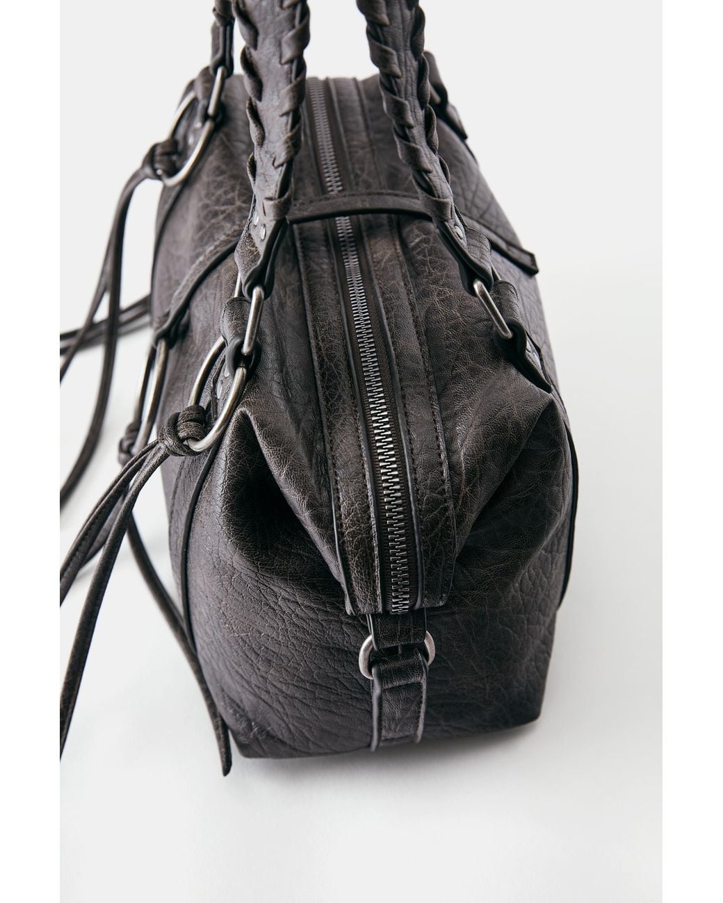 Borsa A Spalla Con Anelli di Pull&Bear in Black