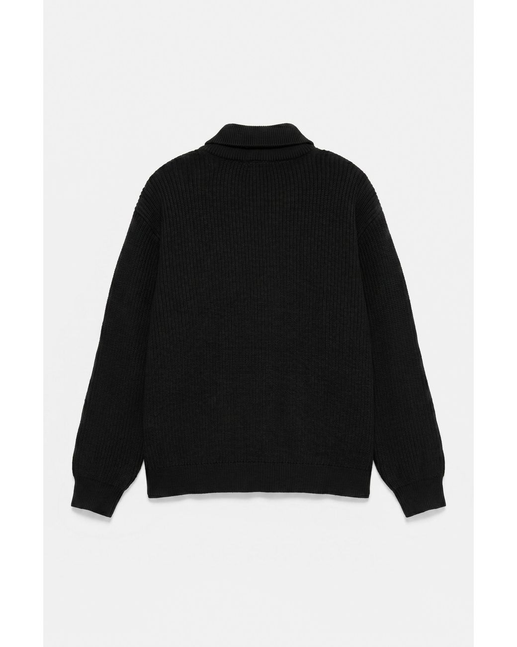 Pull Col Zippé Pull&Bear pour homme en coloris Black