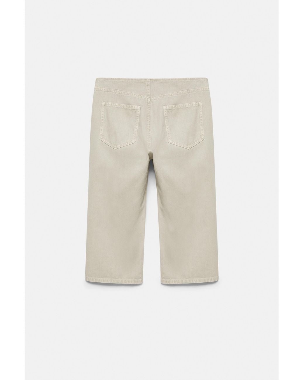 Pull&Bear Blue Button And Toggle Capris