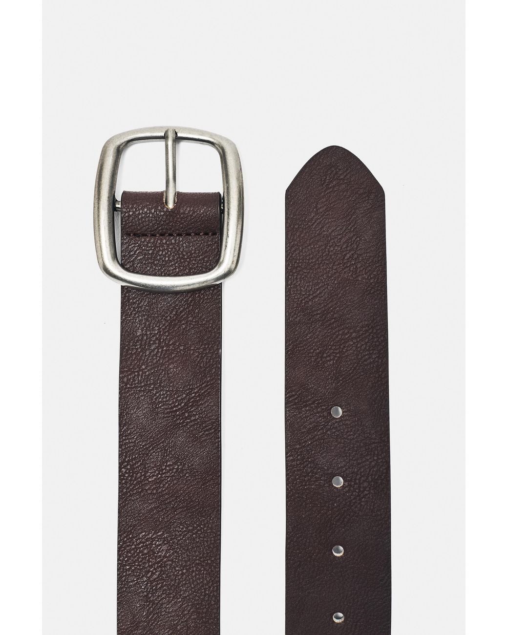 Pull&Bear Brown Leather Effect Belt
