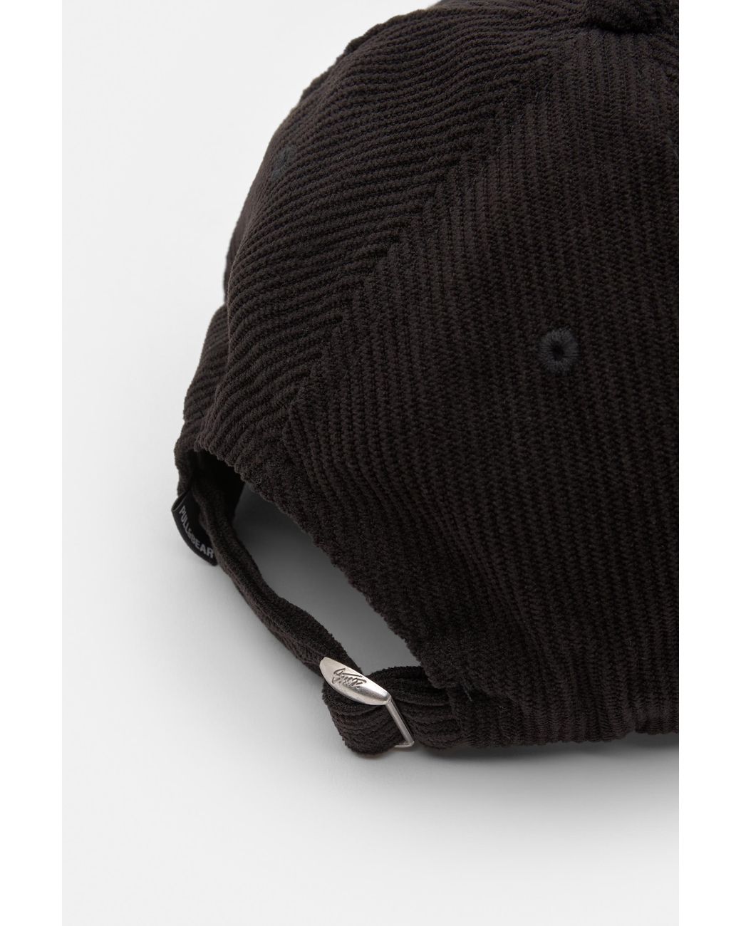 Pull&Bear Schwarze Cordkappe in Black für Herren
