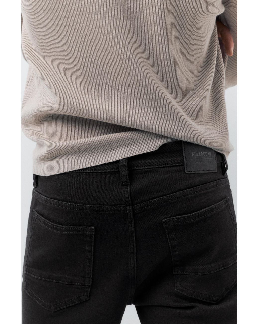 Pull&Bear Gray Basic Skinny Jeans for men